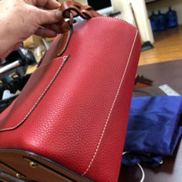 Dooney & Bourke Red Tote - Picture 2 of 13